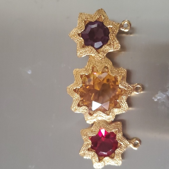 Rare Vintage gold Yves Saint Laurent brooch pin 1980s - Picture 8 of 10